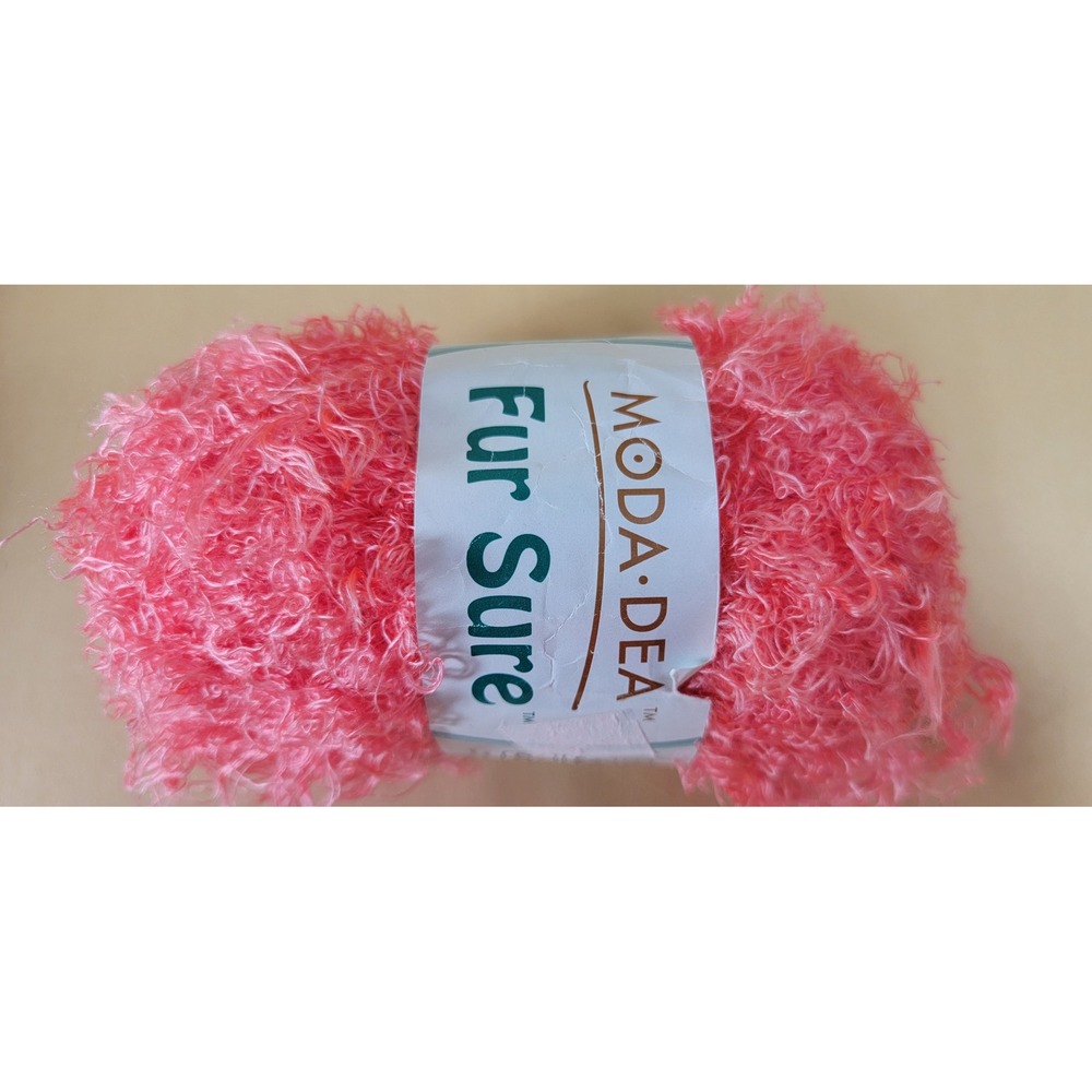 Moda Dea Fur Sure Yarn Like Coral 3259 Super Bulky Eyelash 50g 98yd Art R130
